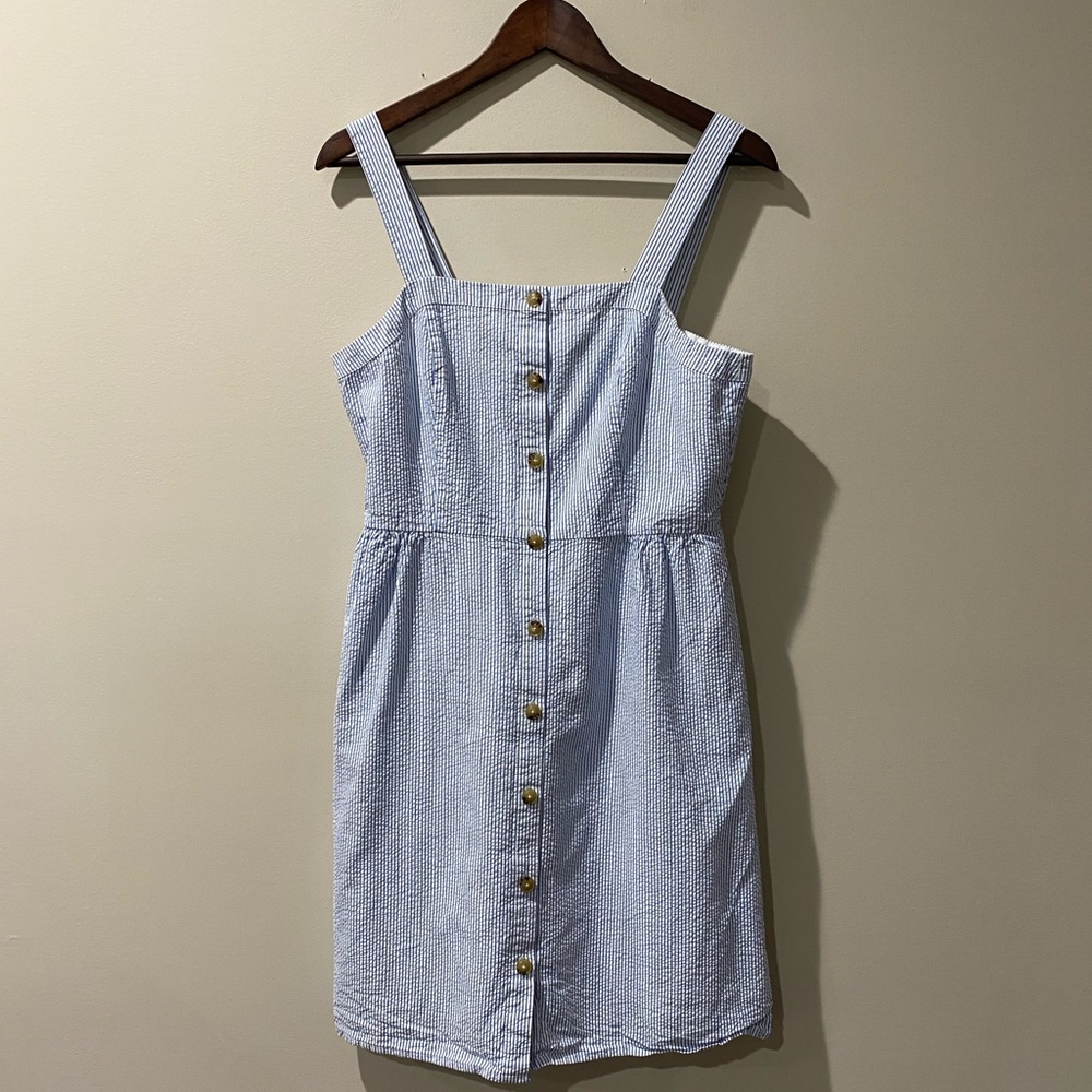 J crew Seersucker Dress size 10